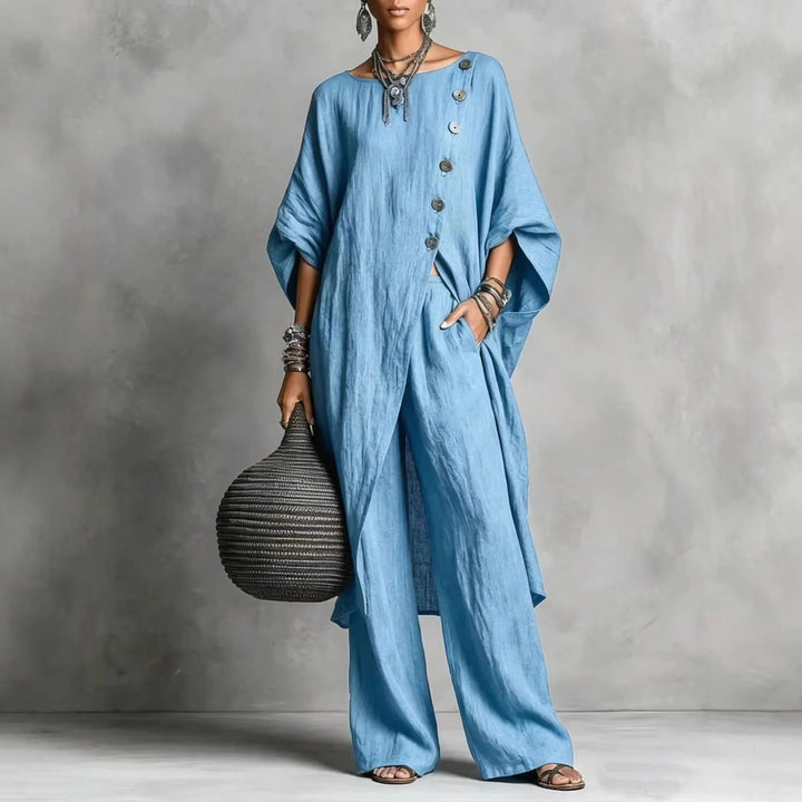Romy | Two-Piece Tunic and Wide Trousers Set