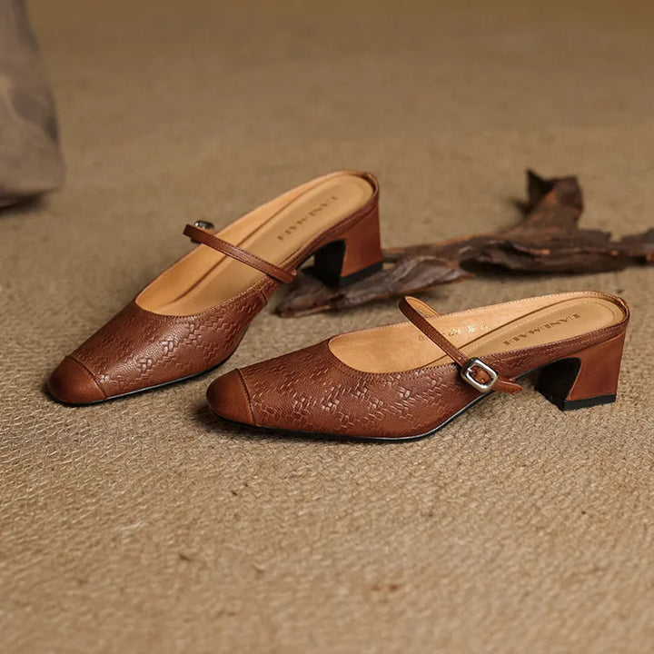 Liana | Mary Jane Mules with Heel