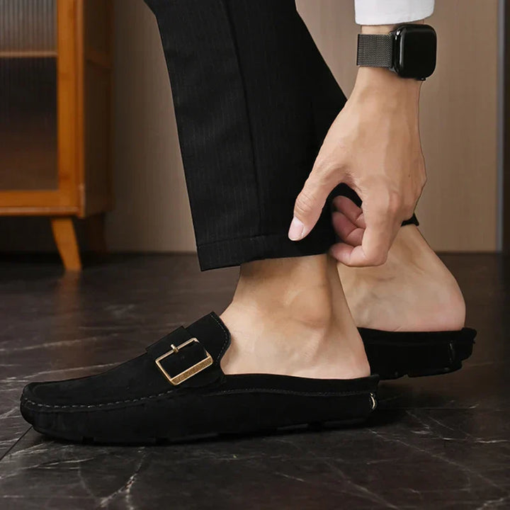 Isabella | Mule Loafers with Buckle