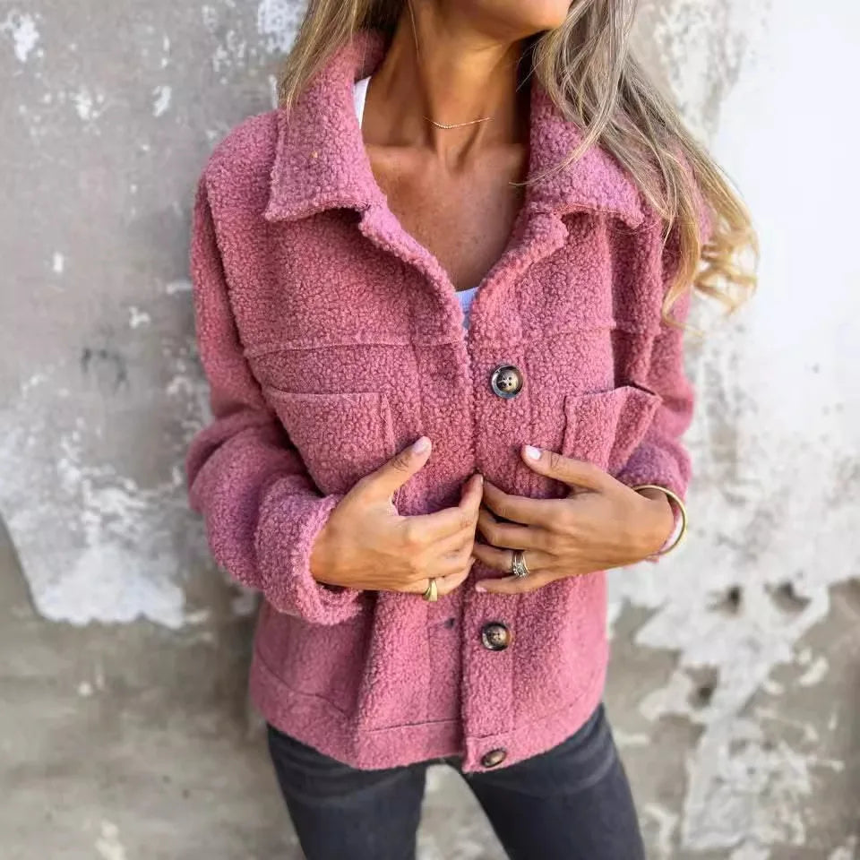 Cosette | Fluffy Fleece Collar Jacket
