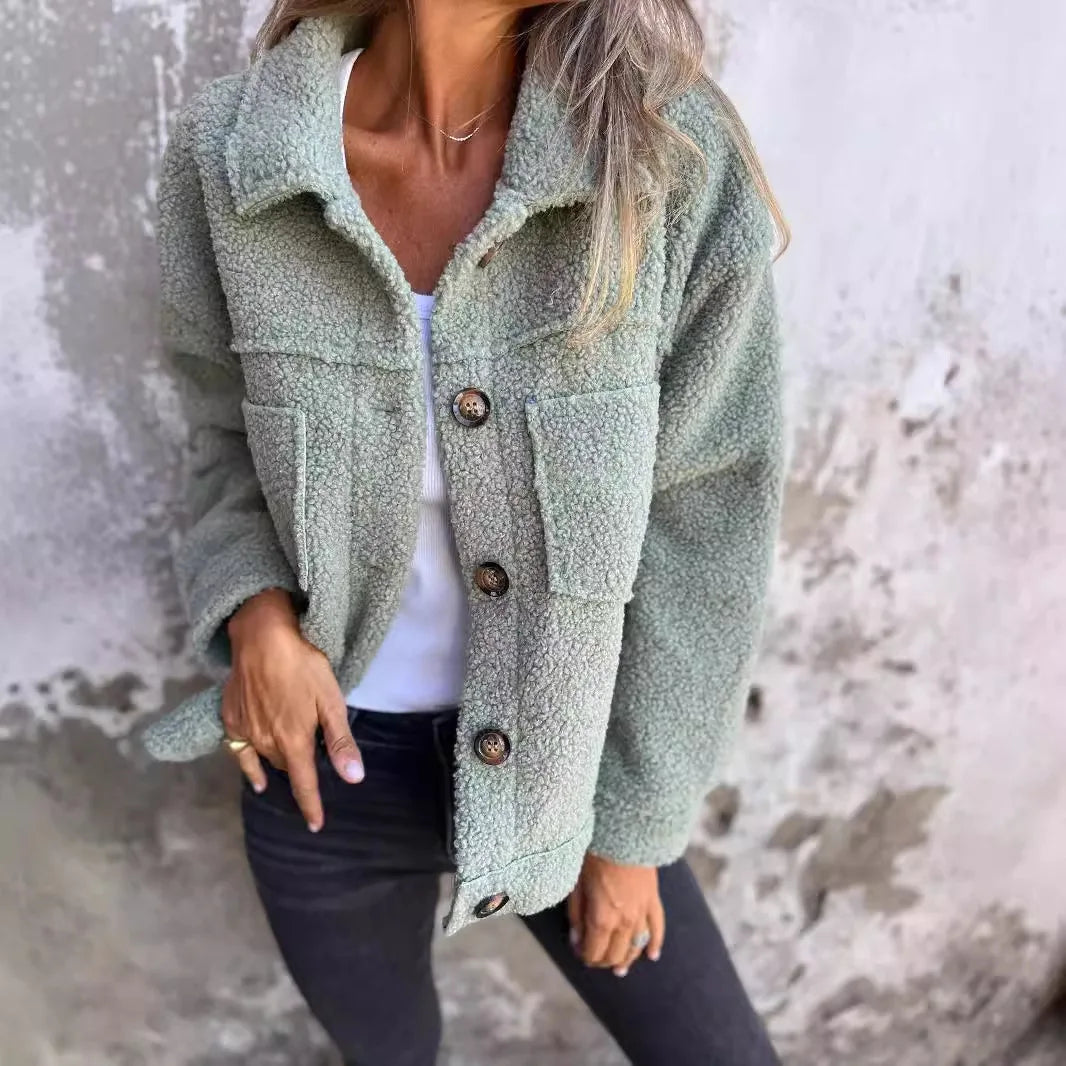 Cosette | Fluffy Fleece Collar Jacket