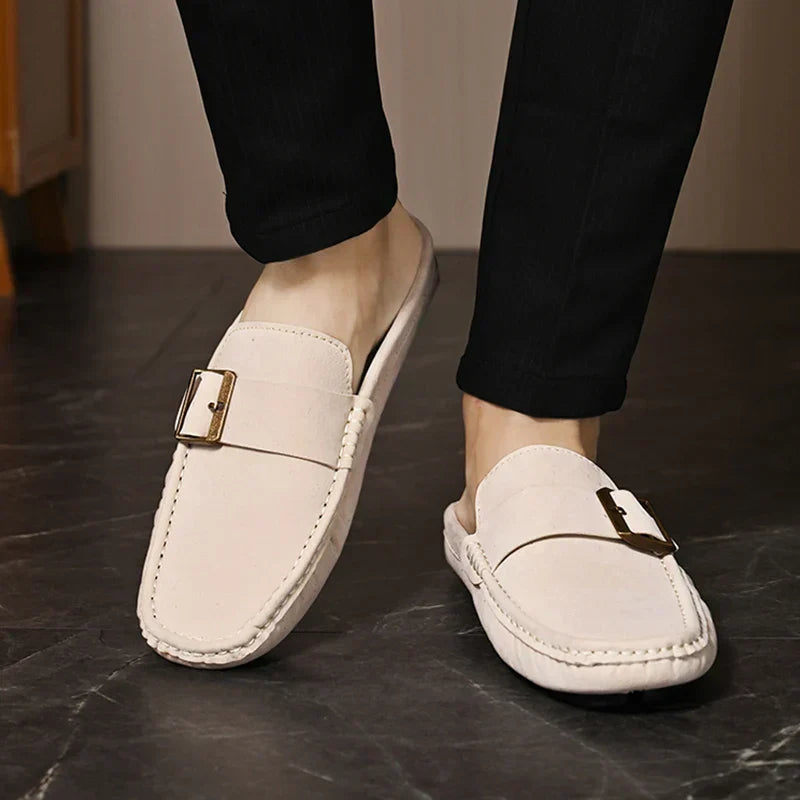 Isabella | Mule Loafers with Buckle