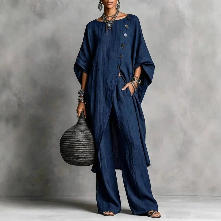Romy | Two-Piece Tunic and Wide Trousers Set