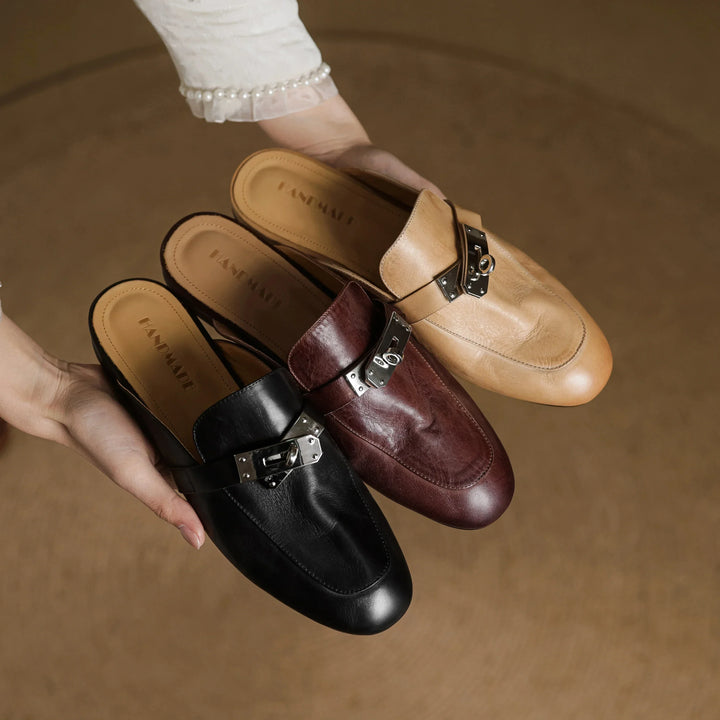 Mariagrazia | Mule Loafers with Buckle