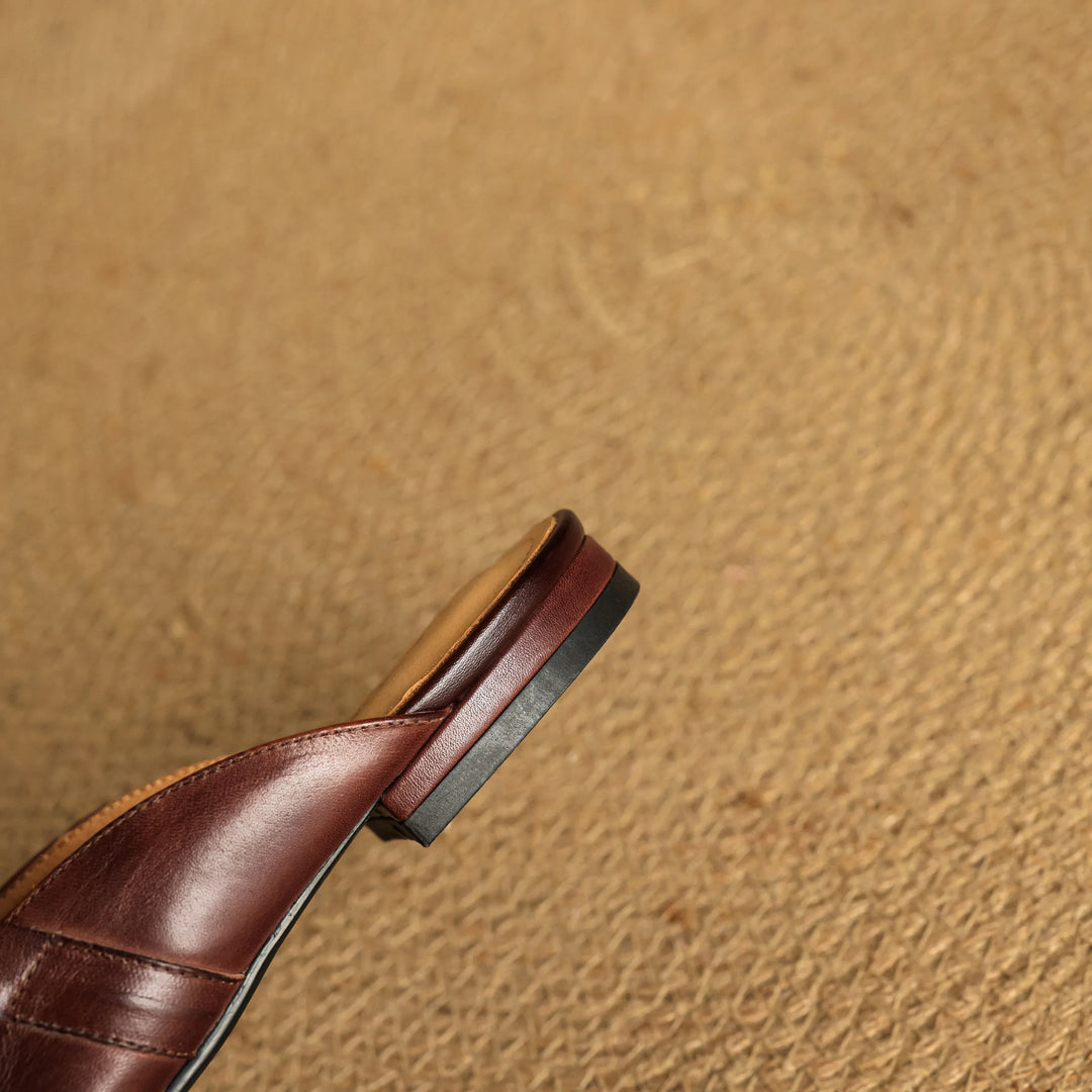 Mariagrazia | Mule Loafers with Buckle