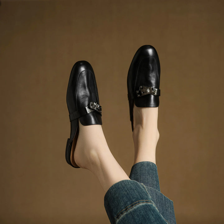 Mariagrazia | Mule Loafers with Buckle