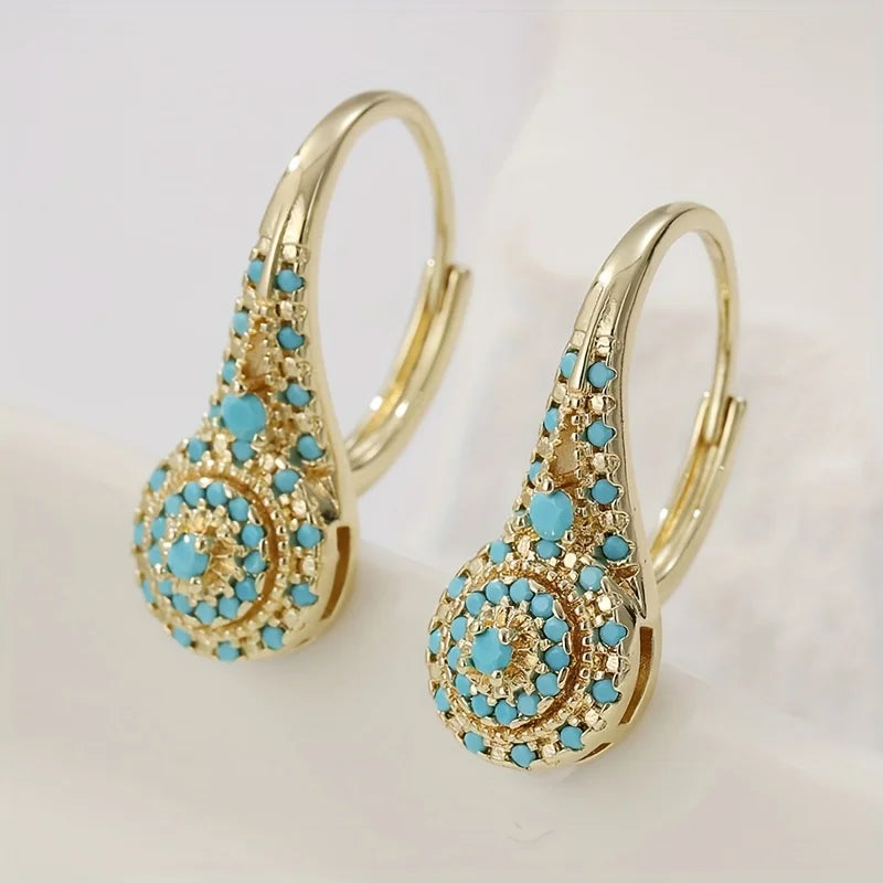 Aurelia | Turquoise Flower Earrings
