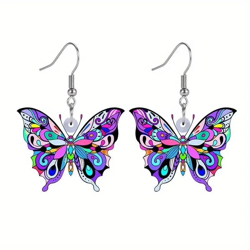 Colourful Butterfly Earrings for Women