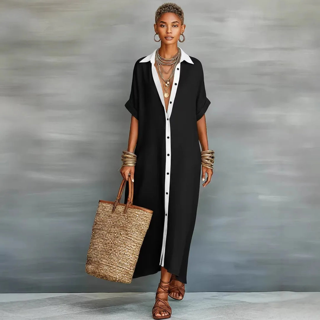 Wren | Patchwork Shirt Dress