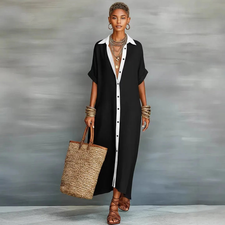 Wren | Patchwork Shirt Dress