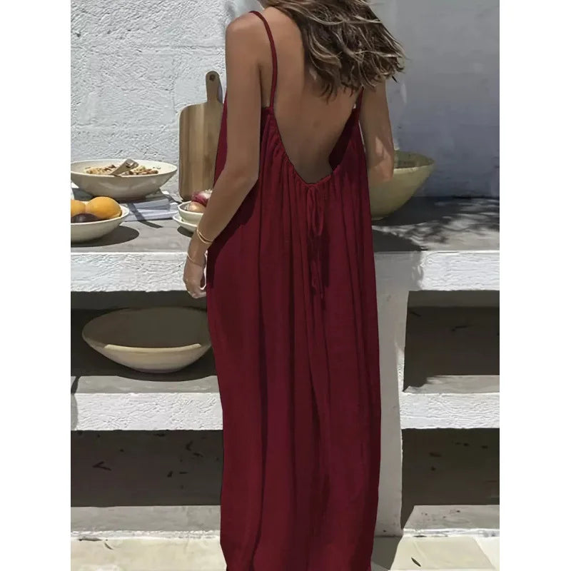 Talia | Backless Maxi Dress