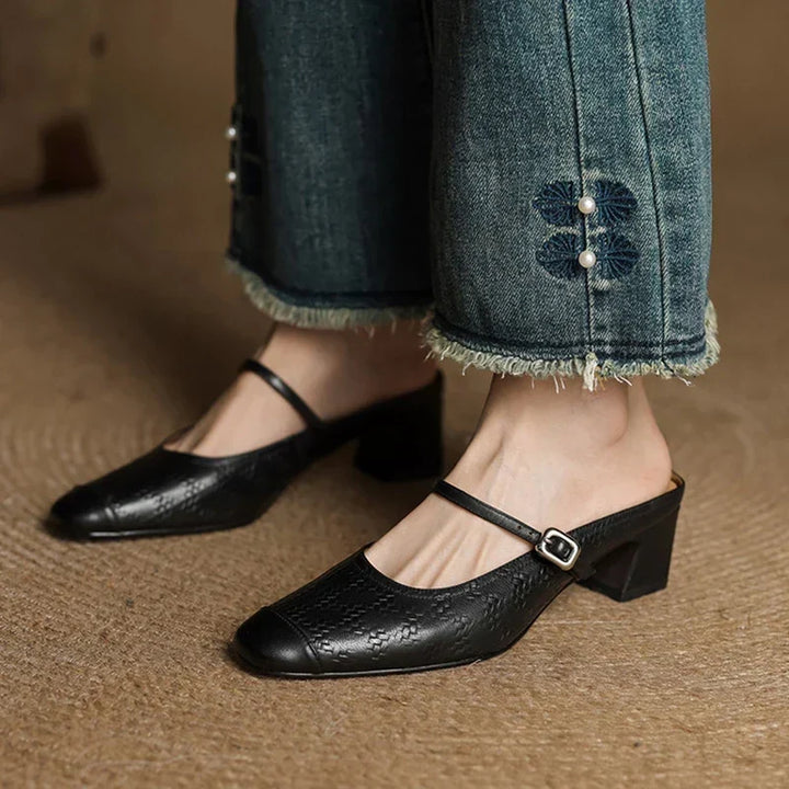 Liana | Mary Jane Mules with Heel