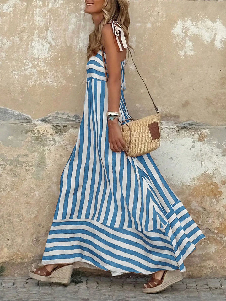 Sienna | Striped Boho Maxi Dress