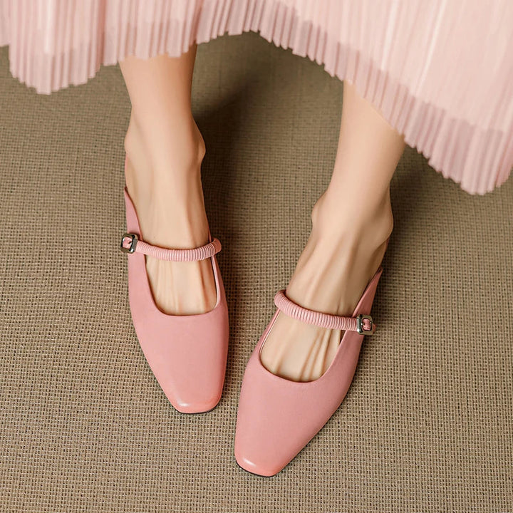Lisa | Square Toe Mary Jane Mules