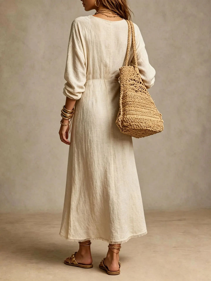 Josephine | Wrap Long Sleeve Maxi Dress