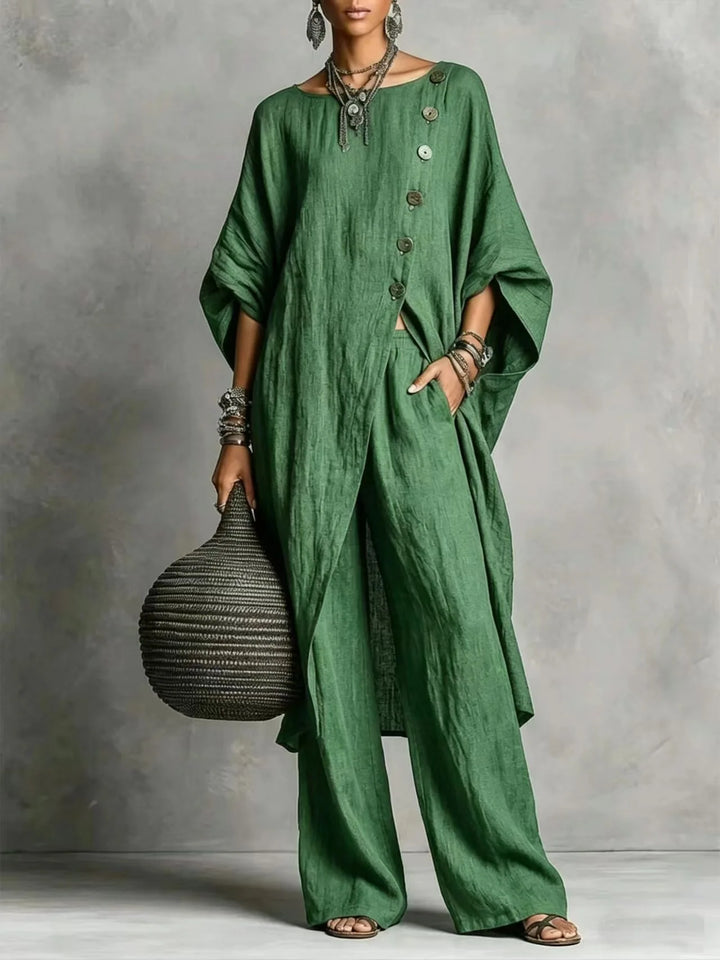 Romy | Two-Piece Tunic and Wide Trousers Set
