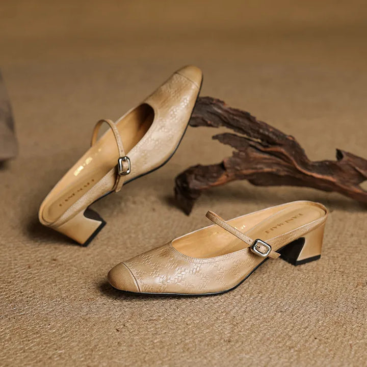 Liana | Mary Jane Mules with Heel