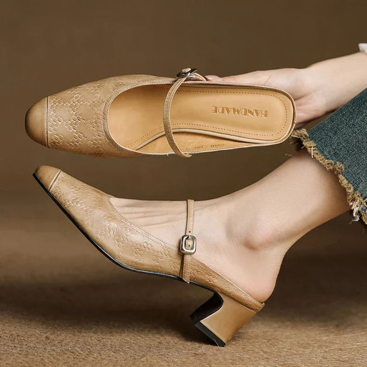 Liana | Mary Jane Mules with Heel