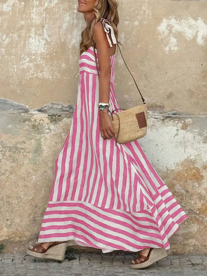Sienna | Striped Boho Maxi Dress