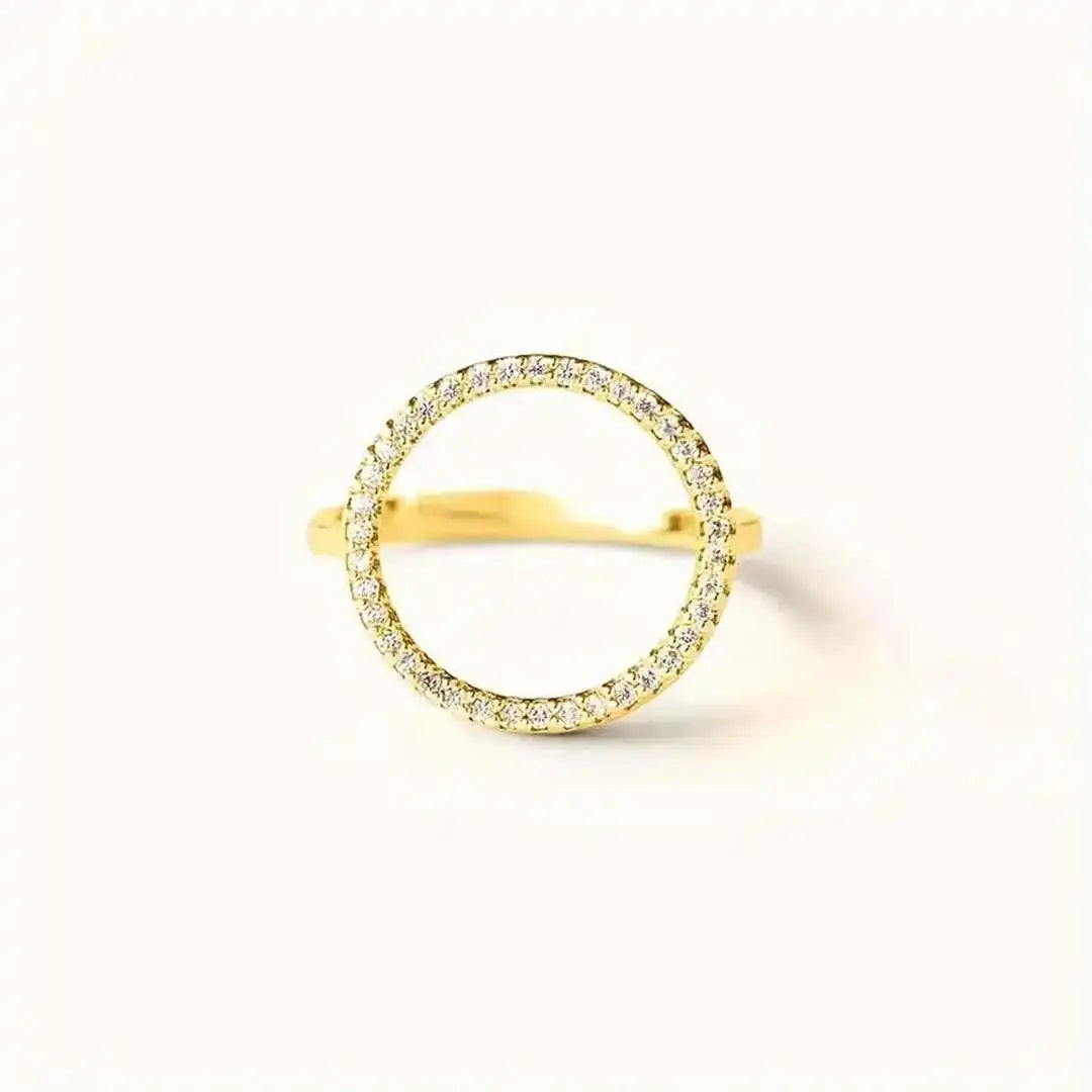 Round Cubic Zirconia Ring