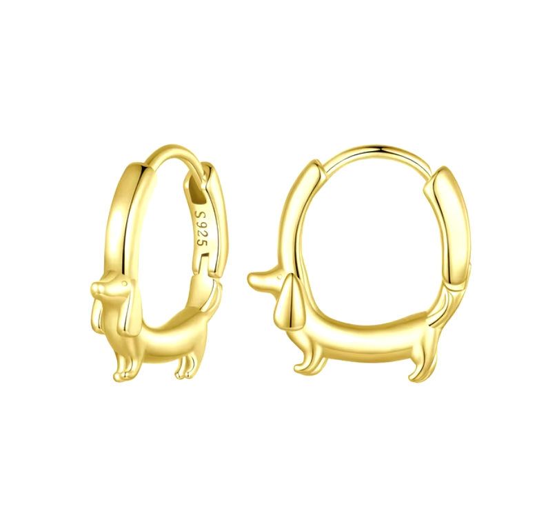 Precious Dachshund Hoops - A Pup Mum's Treasure