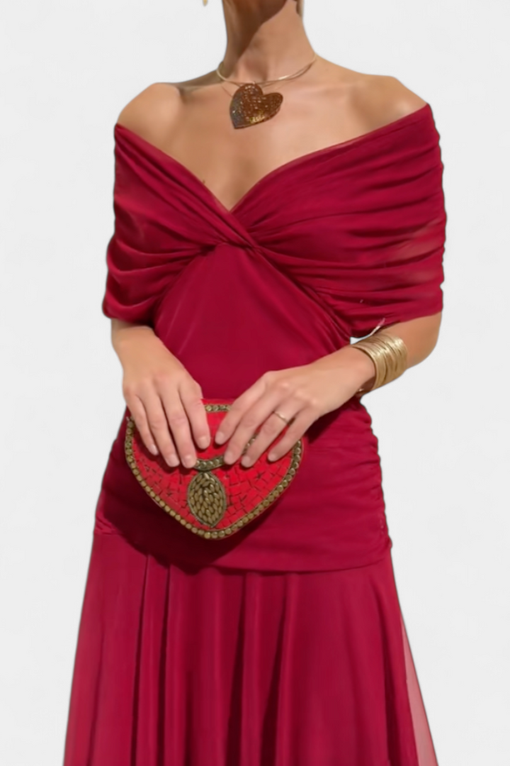 Harper - Elegant Red Dress