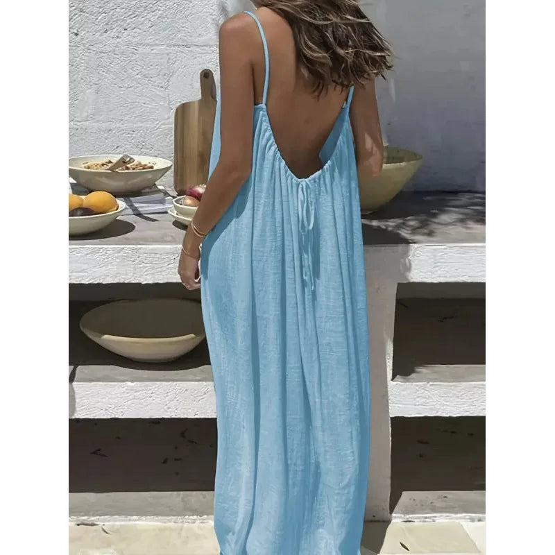Talia | Backless Maxi Dress