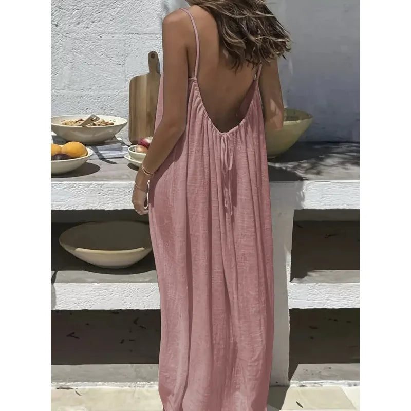 Talia | Backless Maxi Dress