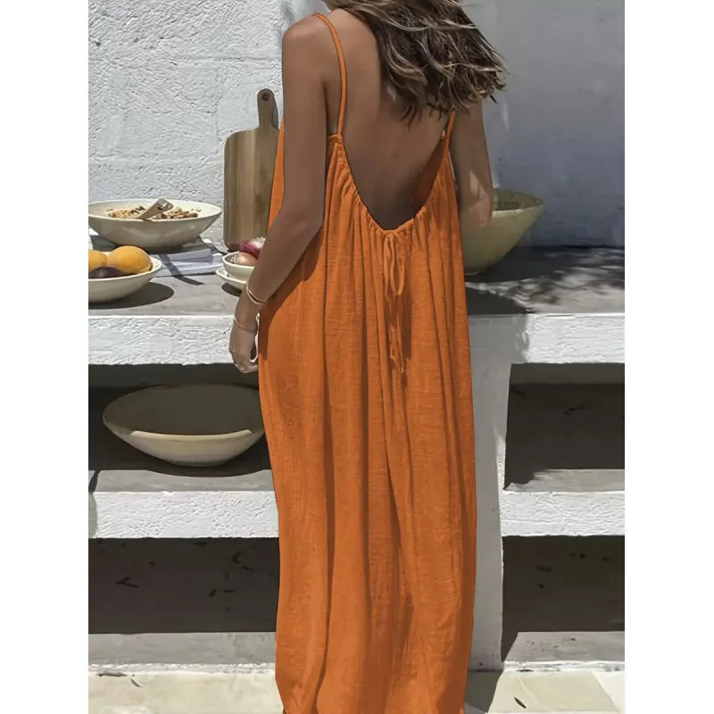 Talia | Backless Maxi Dress