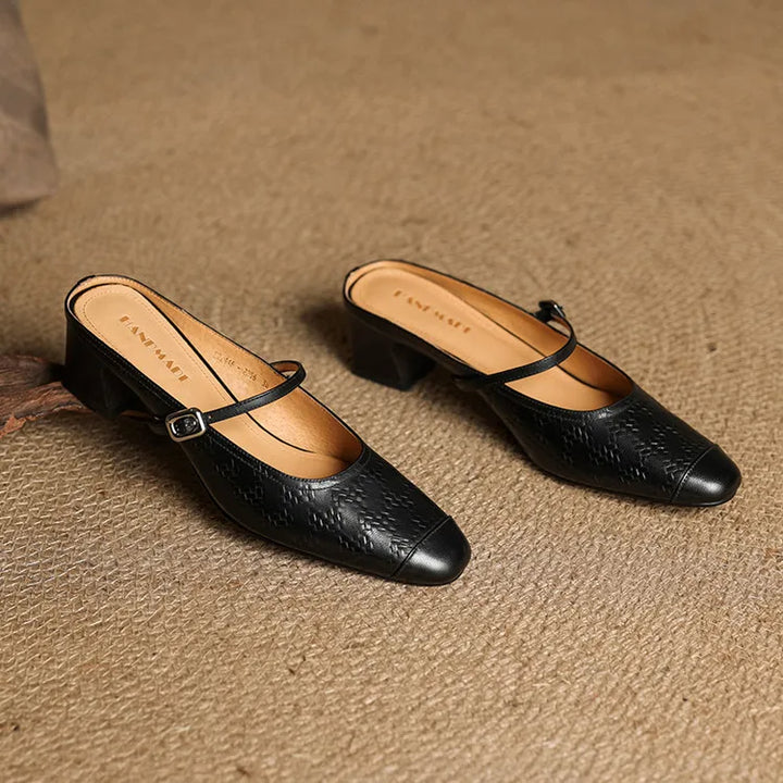 Liana | Mary Jane Mules with Heel