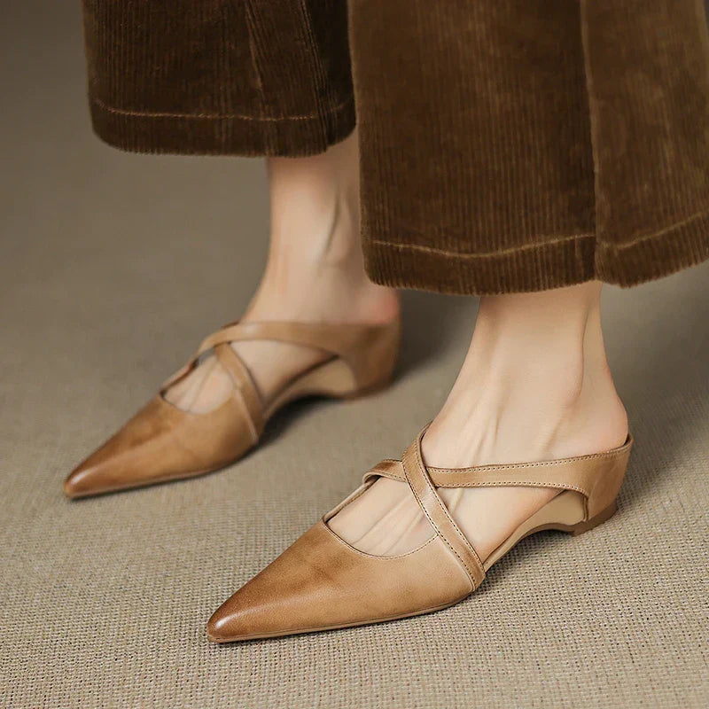 Aluna | Faux Leather Mules