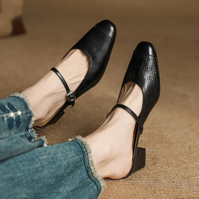 Liana | Mary Jane Mules with Heel