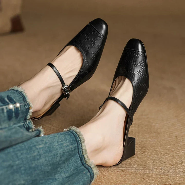 Liana | Mary Jane Mules with Heel