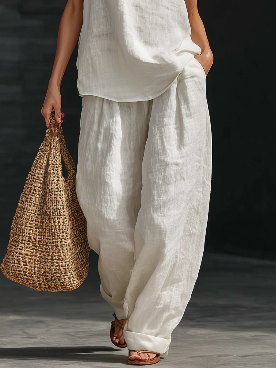 Zoë™ – Sleeveless Top and Wide Trousers
