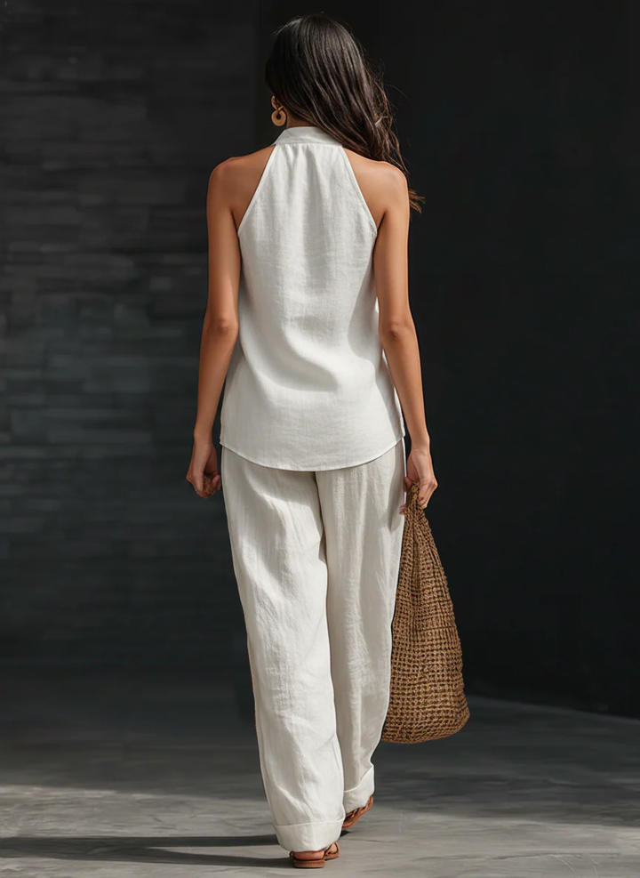 Zoë™ – Sleeveless Top and Wide Trousers