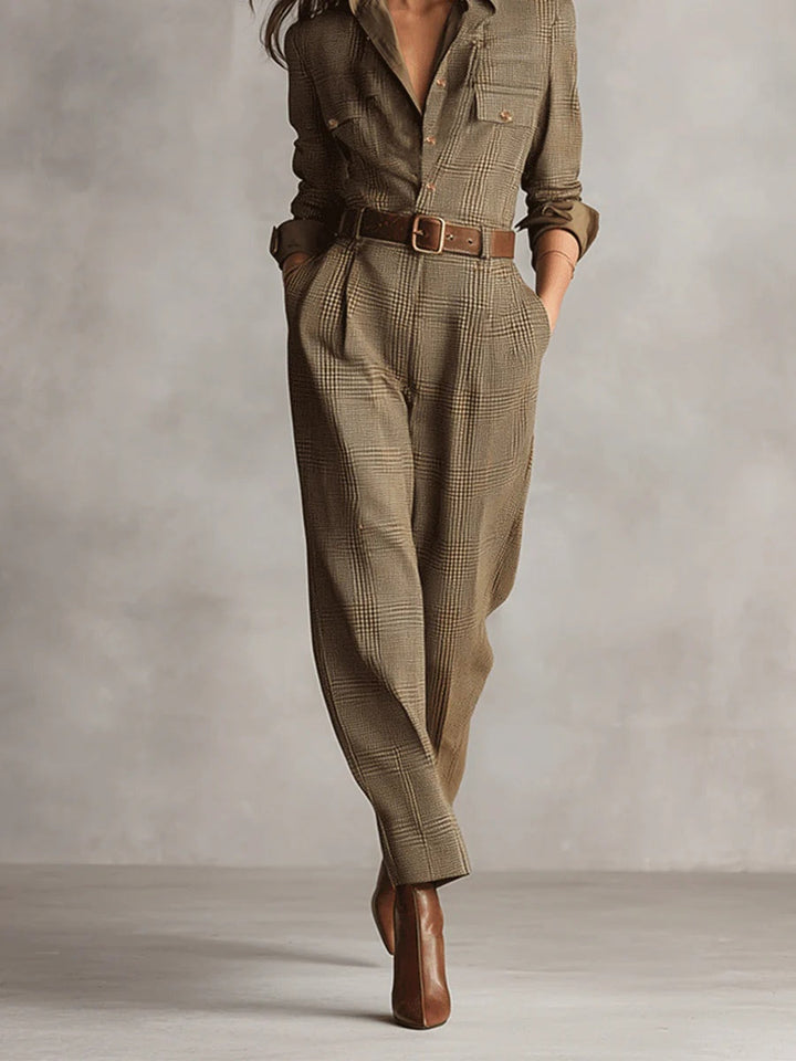 Leontyne™ | Plaid Utility Jumpsuit