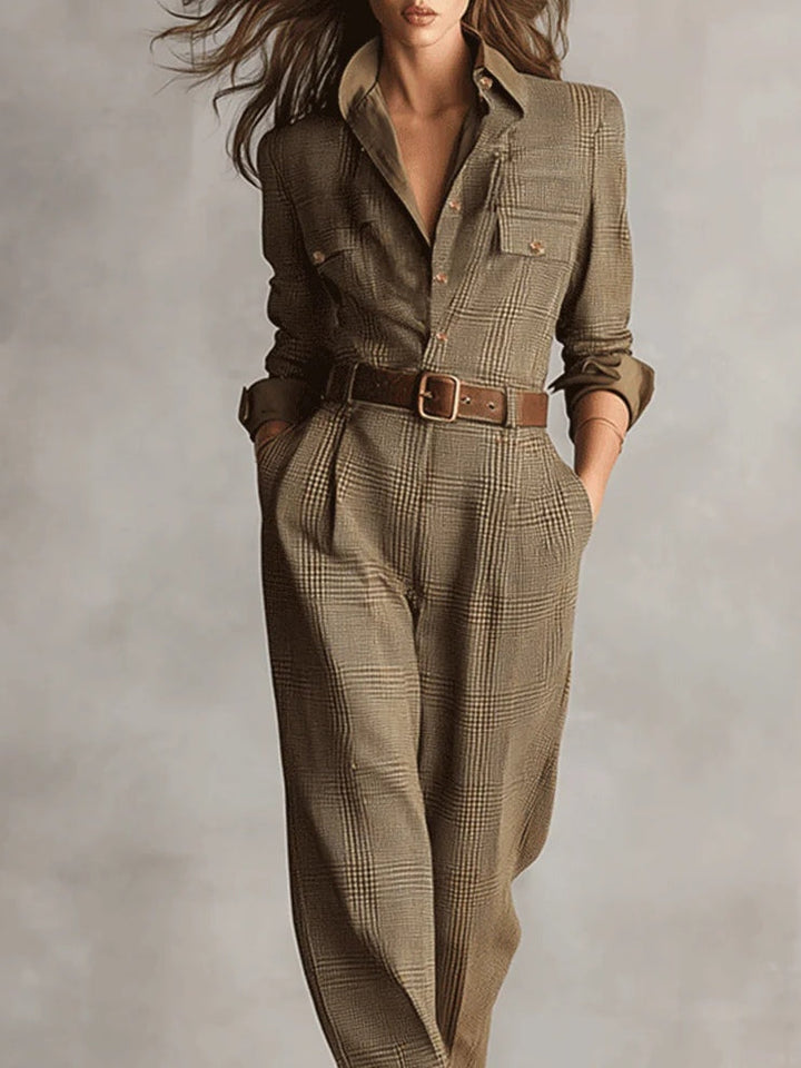 Leontyne™ | Plaid Utility Jumpsuit