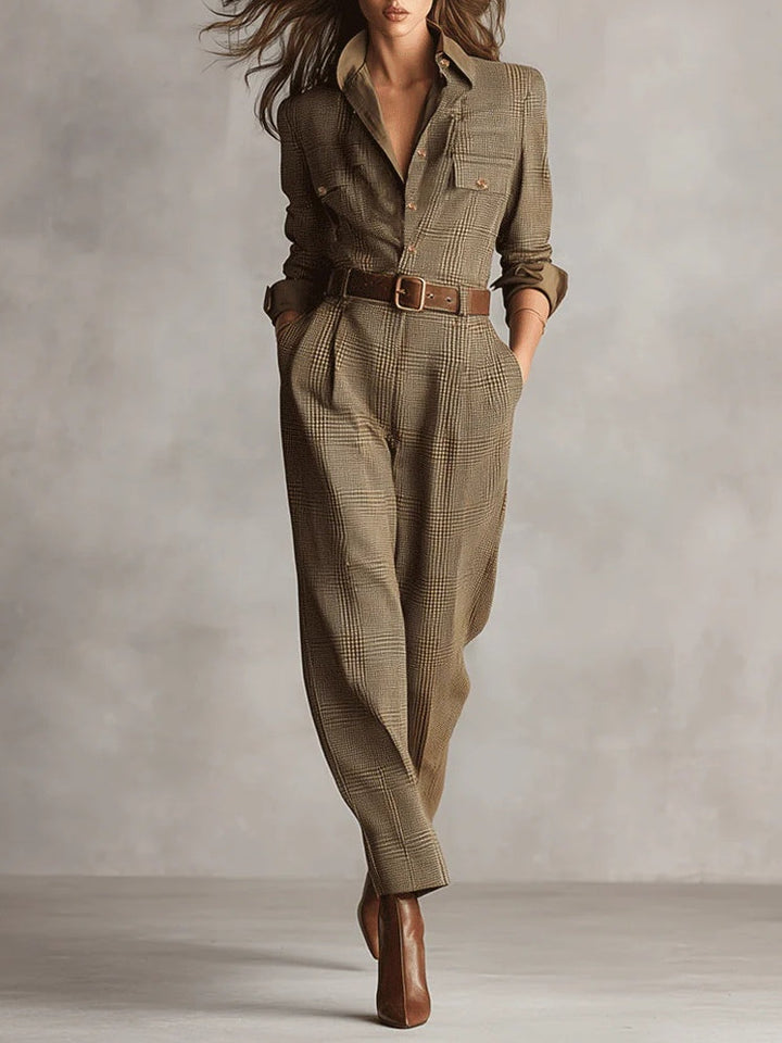 Leontyne™ | Plaid Utility Jumpsuit