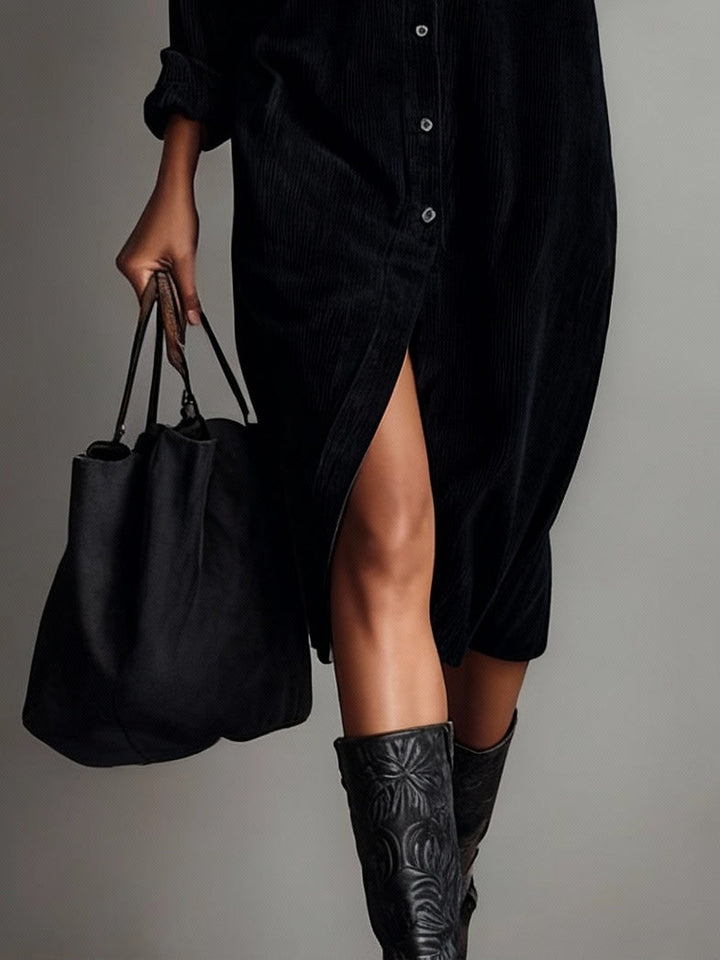 Cornelia™ | Single-Breasted Midi Dress