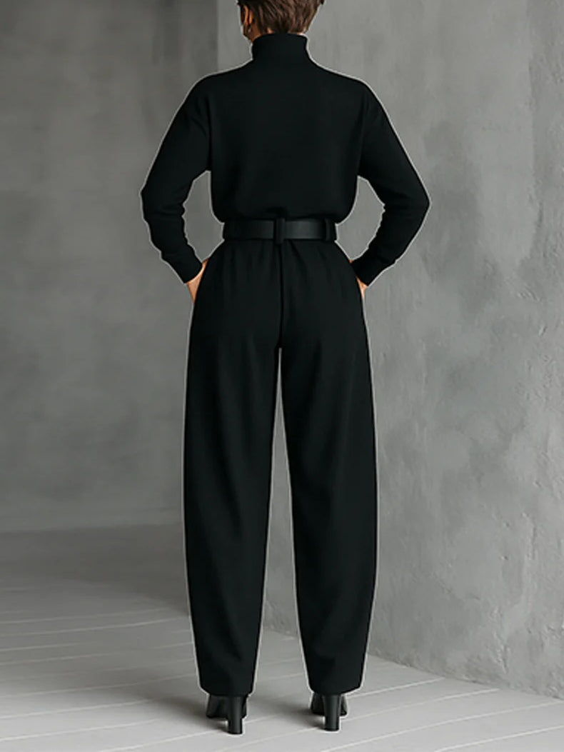 Doveline™ | Turtleneck Sweater & Wide-Leg Trousers Set