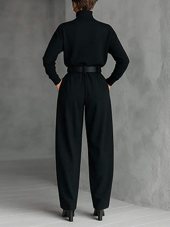Doveline™ | Turtleneck Sweater & Wide-Leg Trousers Set