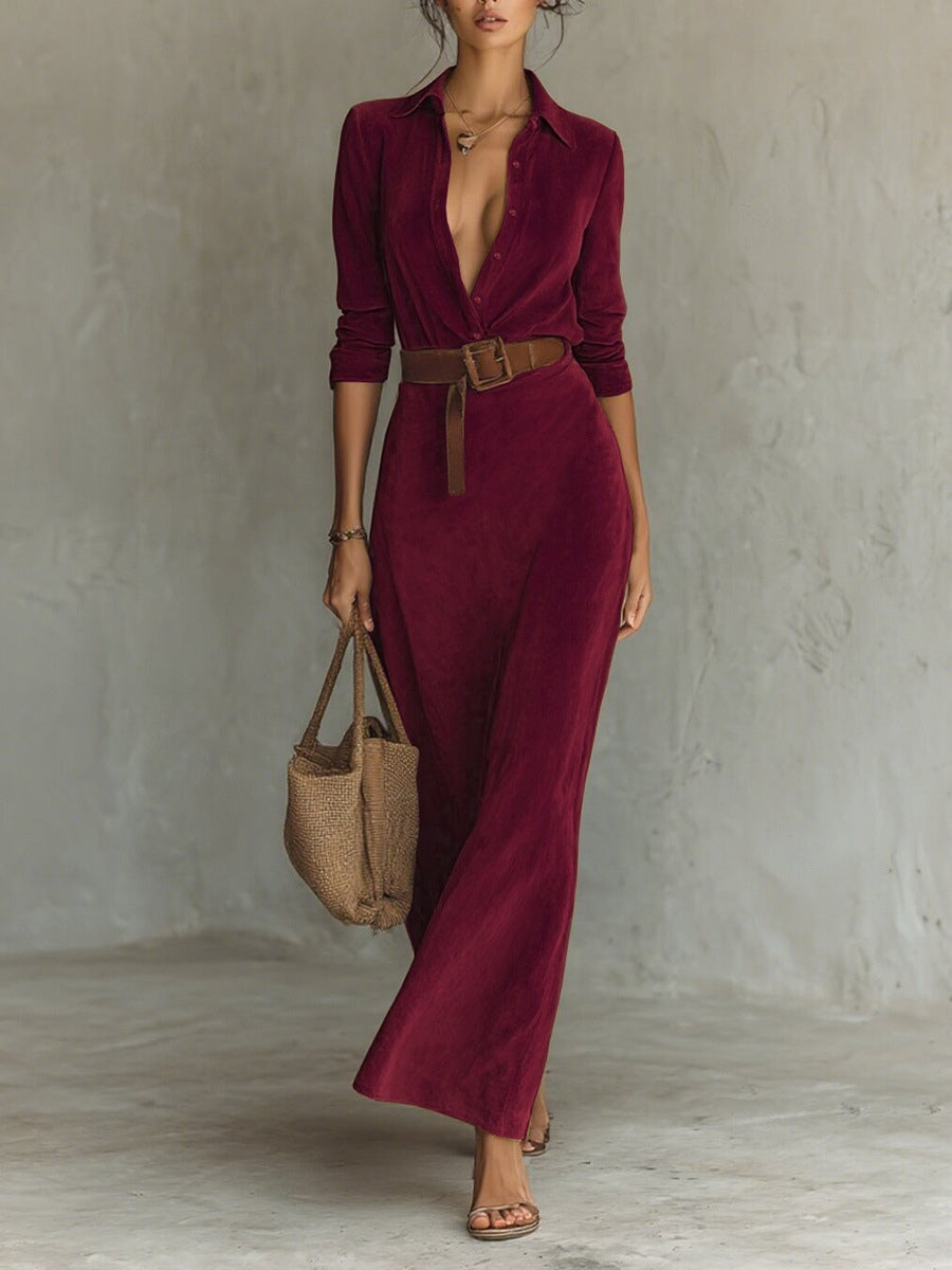 Greta™ | Belted Maxi Dress