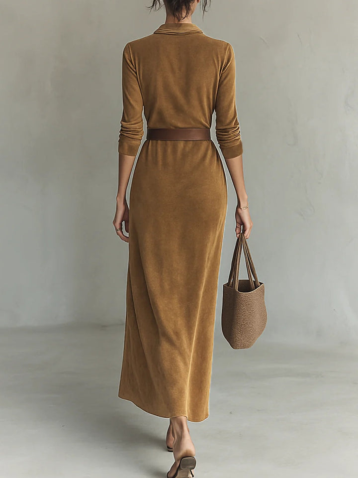 Greta™ | Belted Maxi Dress