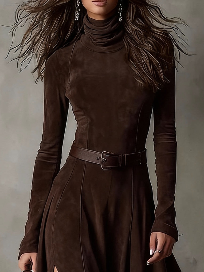 Rhiandra™ | Turtleneck Maxi Dress