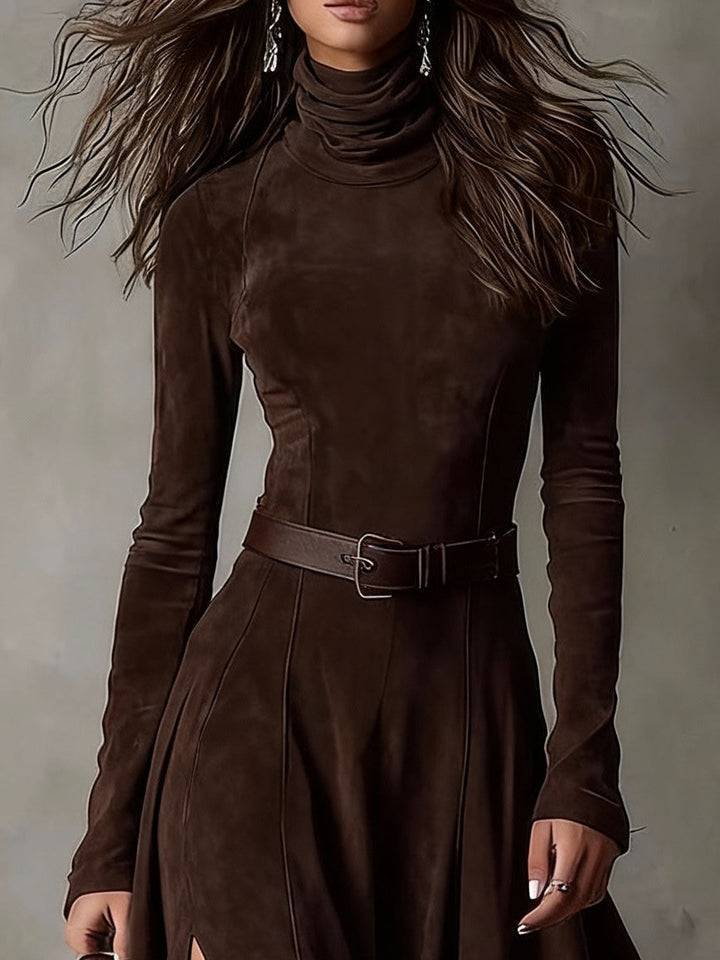 Rhiandra™ | Turtleneck Maxi Dress