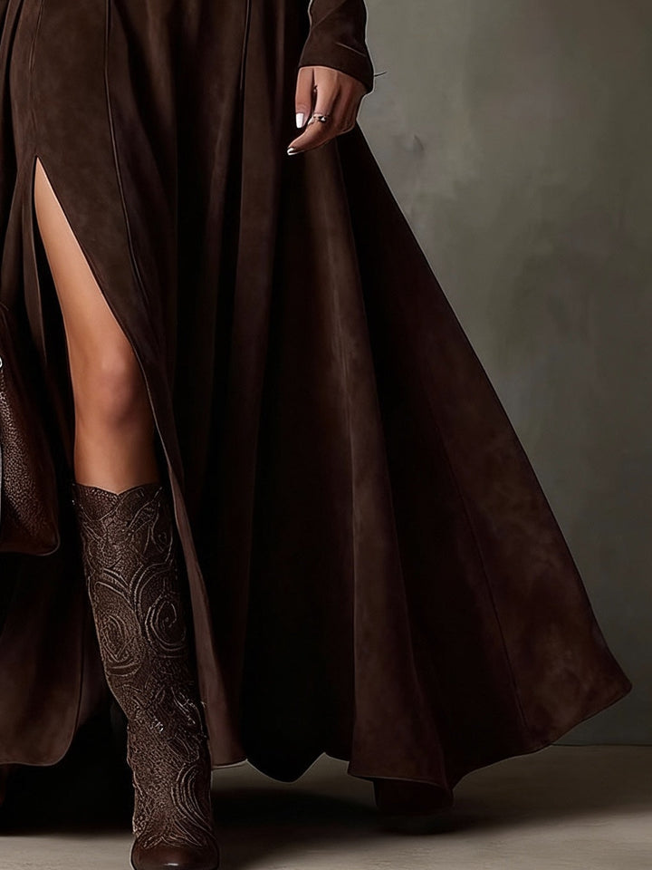 Rhiandra™ | Turtleneck Maxi Dress