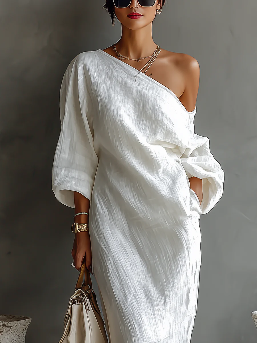 Elise™ | Elegant Asymmetric Maxi Dress