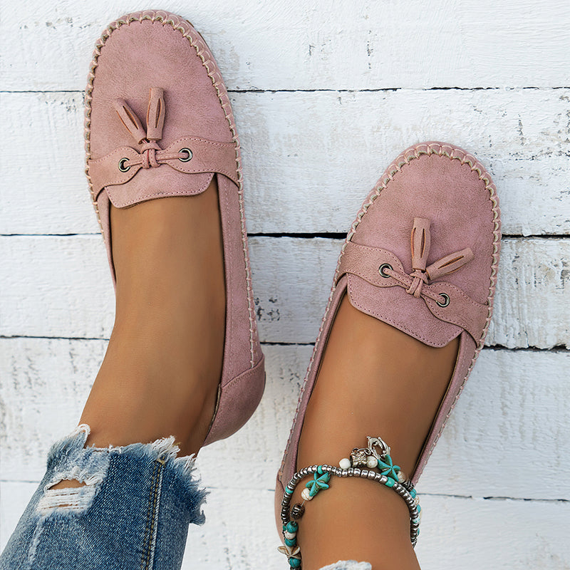 Becky | Orthopaedic Vintage Bow Loafers