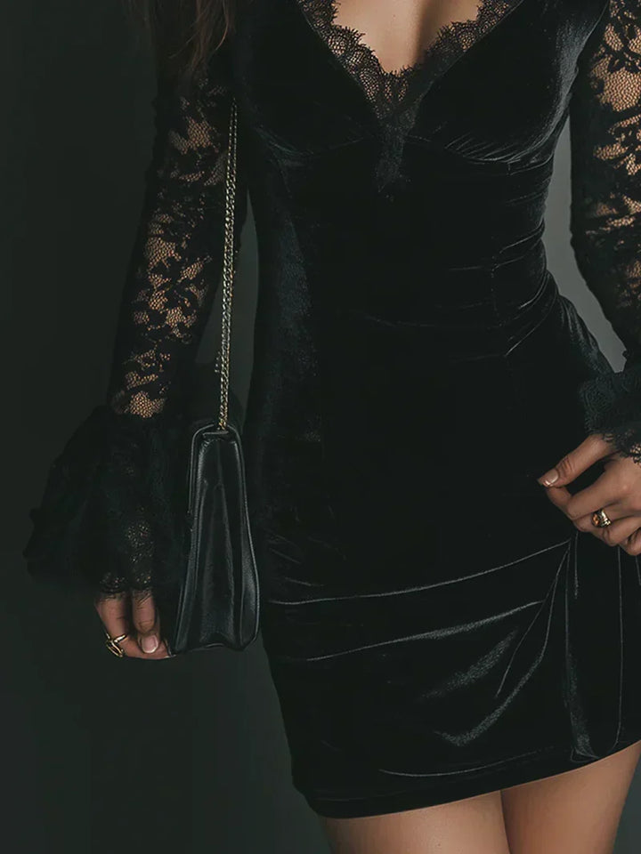 Paloma™ | Lace-Trim Mini Dress