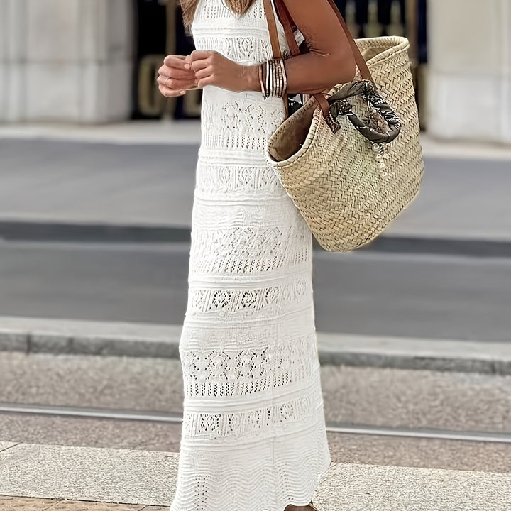 Ladies' Beach Dress, Beach Cover-Up, Swimsuit with Cut-Outs, Dress